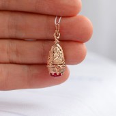 Ладанка серебряная с позолотой Одигитрия