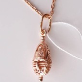 Серебряная ладанка Казанская на цепочке