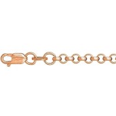 Серебряная цепочка позолоченная Шопард разные толщины, арт.25530