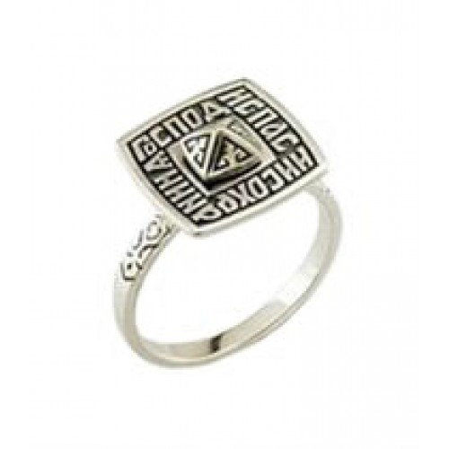 Серебряное кольцо православное 41384