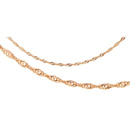 Женская золотая цепочка Сингапур 32332