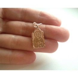 Золотая иконка на цепочку Целитель Пантелеимон 36774