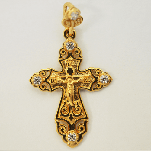 Крест нательный из золота 16816