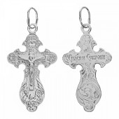 Серебряный крестик православный арт. 26884
