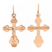 Серебряный крест с позолотой арт. 294883