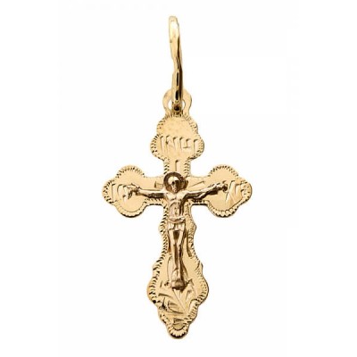Крест золотой женский православный 31173