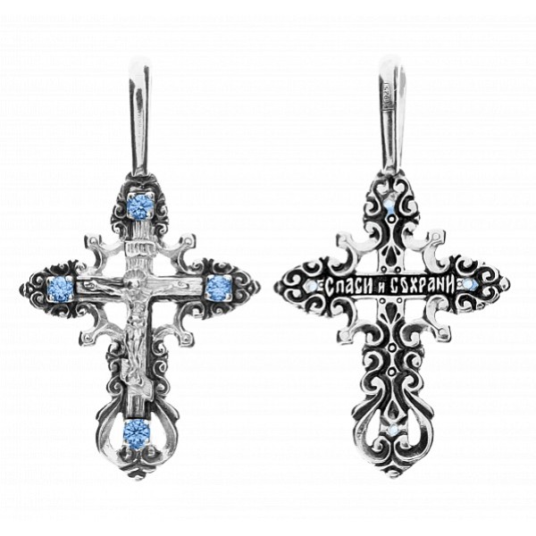 Серебряный крестик 339492