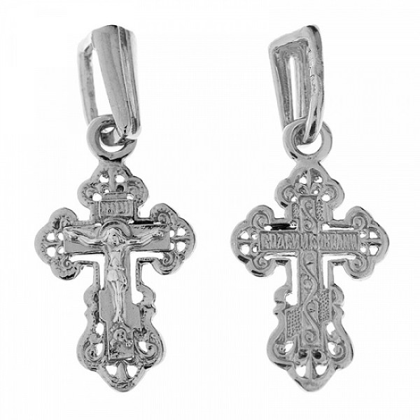 Серебряный крестик 346250