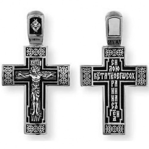 Крест православный нательный прямой 41002