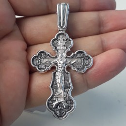 Крест серебряный Георгий Михаил Гавриил Покров 45941