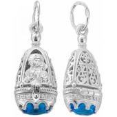 Серебряная ладанка икона Казанская