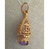 Золотая ладанка Богородица Одигитрия, арт. 19000