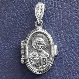Мощевик нательный икона Николай Чудотворец 16520