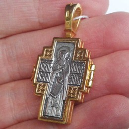 Крест мощевик нательный серебряный 25615