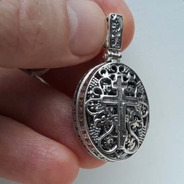 Медальон православный мощевик нательный Николай Чудотворец 30487