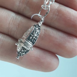 Ладанка серебряная на шею церковная без камней 36670