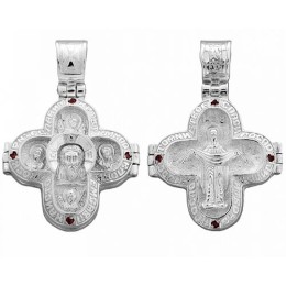 Крест мощевик нательный серебряный 40505