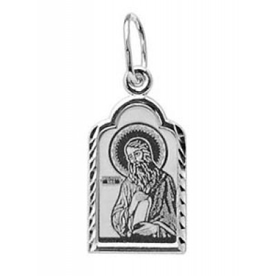 Серебряная подвеска святой Илья пророк 11005