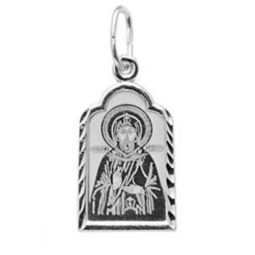 Серебряная подвеска святой Виталий 11011