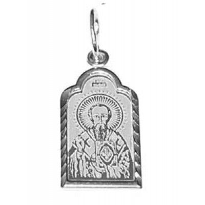 Серебряная подвеска святой Василий 11012