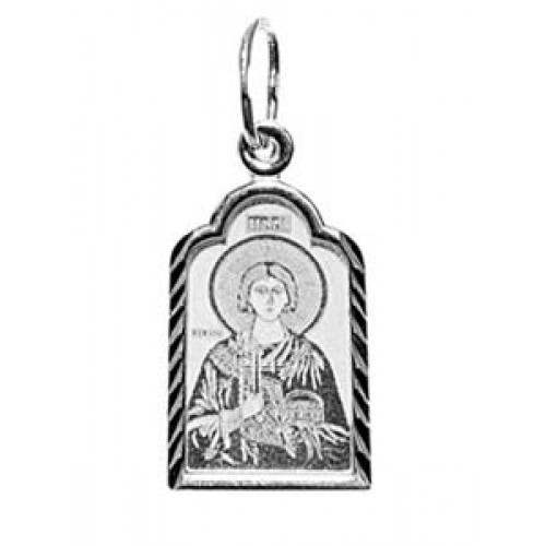 Серебряная подвеска святой Валерий 11013