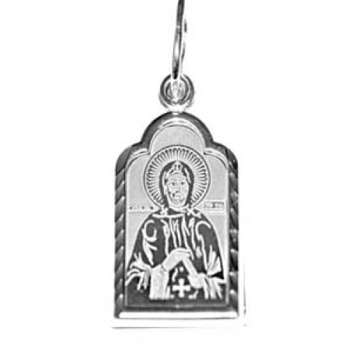 Серебряная подвеска святой Игорь 11014