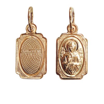 Золотая подвеска икона Матрона святая 16011