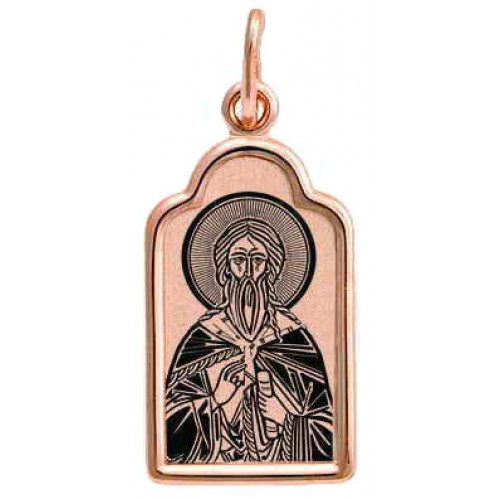Золотая мужская подвеска святой Илья 16016
