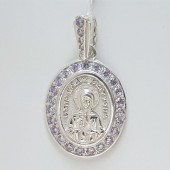 Серебряная подвеска кулон из серебра Матрона, арт. 16586