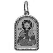 Серебряная подвеска мужская святой Виктор 17907