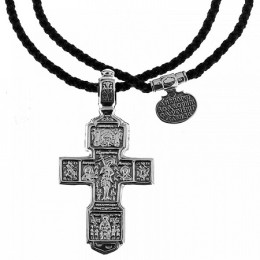 Подвеска Крест на шнурке Воскресение Христово 18632