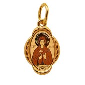 Золотая женская иконка Валерия