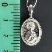 Серебряная подвеска Алексий (размер овала 18х13 мм), арт. 327583