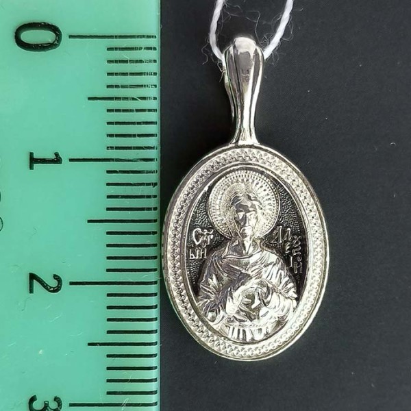Серебряная подвеска Алексий (размер овала 18х13 мм), арт. 327583