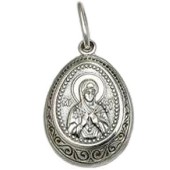 Серебряная подвеска икона Семистрельная 33329