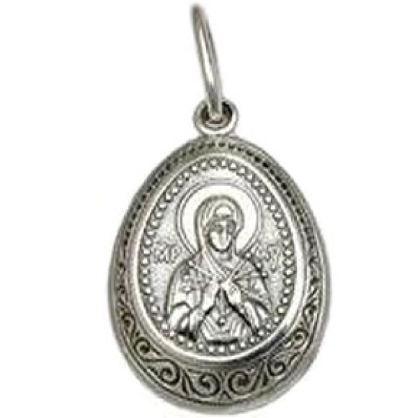 Серебряная подвеска икона Семистрельная 33329