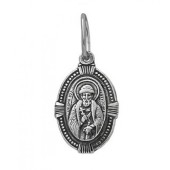 Серебряная подвеска иконка Ярослав, арт. 35913