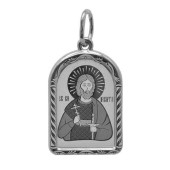 Серебряная мужская подвеска святой 39475, арт. 39475