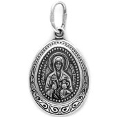 Серебряная подвеска Анастасия святая 40117