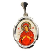 Подвеска серебряная Семистрельная Божья Матерь 40292
