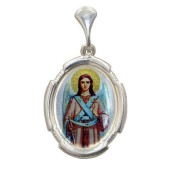 Подвеска серебряная святой Ангел Хранитель