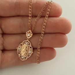 Подвеска Матрона Московская с позолотой молитва 44462