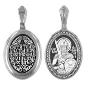 Нательная икона святой Александр Невский, арт. 45006