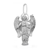 Подвеска Ангел Хранитель фигурка Ангела из белого серебра, арт. 46350