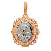 Подвеска серебряная Казанская икона
