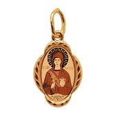 Золотая подвеска икона Анастасия святая