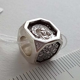 Шарм для браслета православный "От бед сохрани, Богородице" Казанская 54834