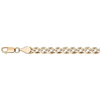 Серебряная цепочка с позолотой женская мужская плетение Нонна 65см 26894