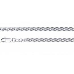 Браслет цепочка из серебра Колос квадратный 18576