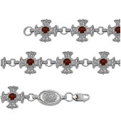 Серебряный браслет женский с фианитами
